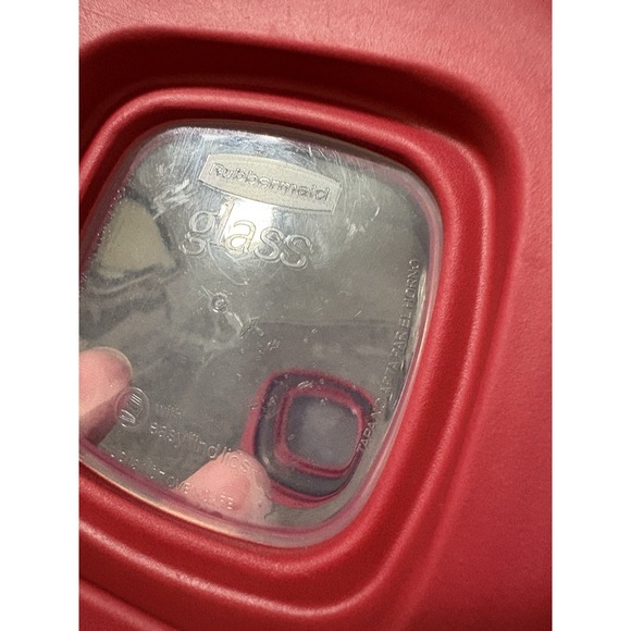 Replacement Rubbermaid Glass Container Lids 7N764 Excellent Condition 2 - Picture 4 of 5